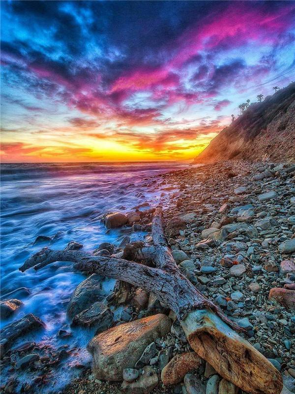 RUOPOTY Painting By Numbers Seaside Landscape Handpainted Unique Gift Pictures By Numbers Tree For Adults Home Decoration