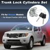 Upgraded Aluminum Alloy Tailgate Lock Cylinder with Keys for Nissan Frontier 2005-2021 Rear Trunk Liftgate Door Lock Cylinder Set Replace