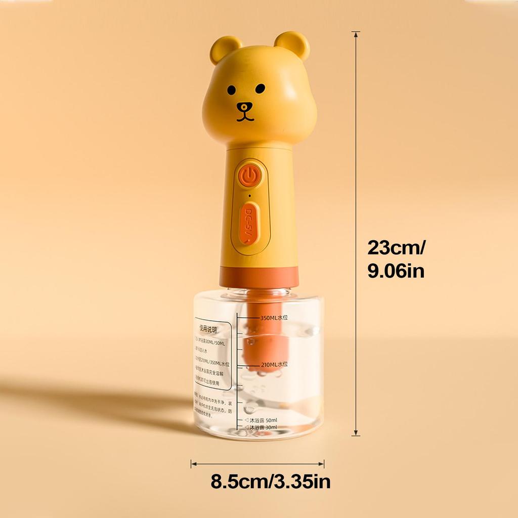 Dog Shampoo Foamer Sprayer Pet Shampoo Dispenser Bear Design Foamer For Odor Control Outdoor Washing Kennel Cleaning Paw Pet