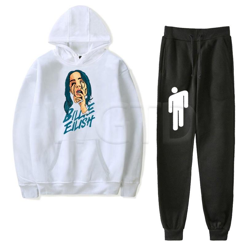 Buy Billie Eilish Hoodie Jogging Trousers 2pc Set Men Women