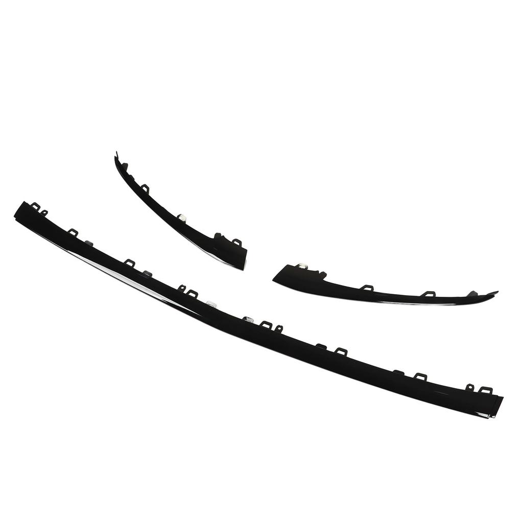 3pcs Gloss Black Front Bumper Lower Trim Replacement for Mercedes?Benz S?Class W222 V222 AMG Line