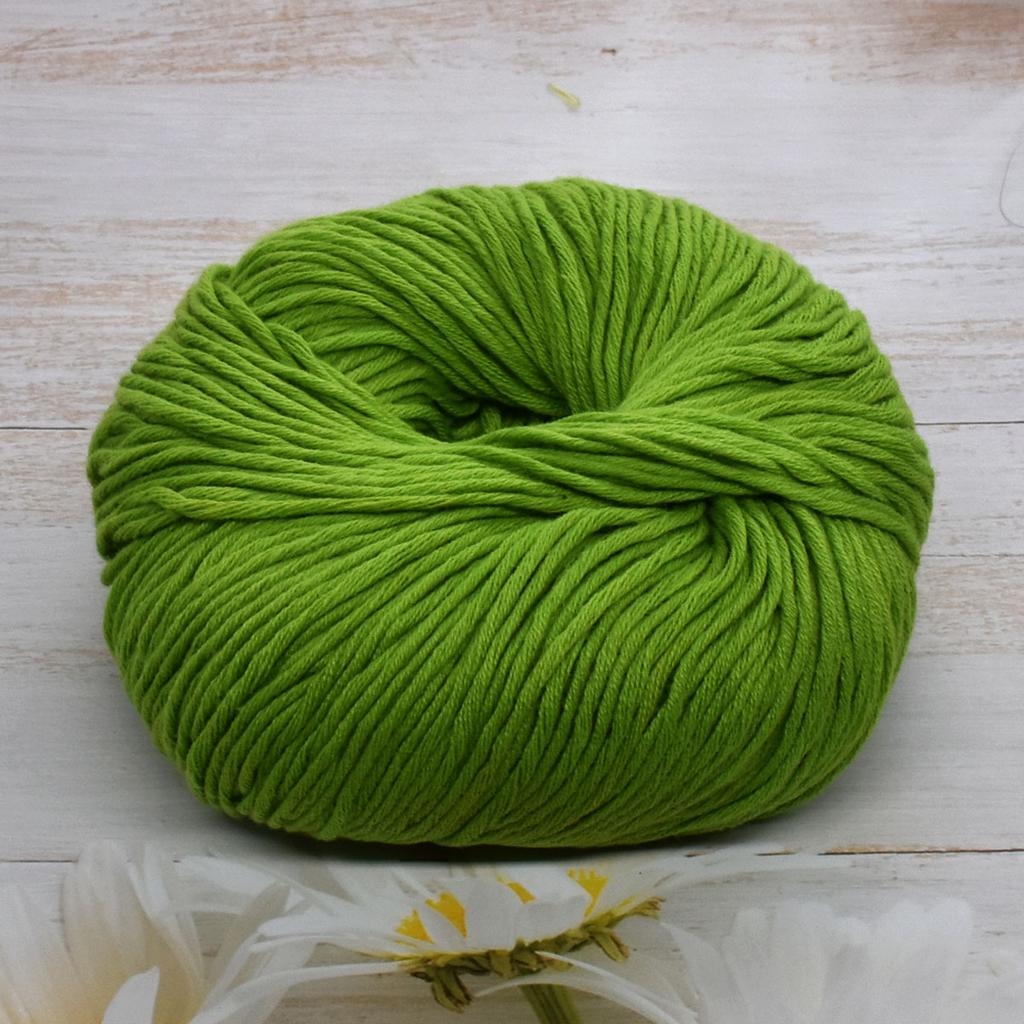 Pachet de 6 fire premium din bumbac pieptănat pentru croșetat și tricotat - 100% fir moale pentru tricotat manual, 50g/ghem 125m/ghem, fir fin pentru crafturi pentru proiecte DIY acasă