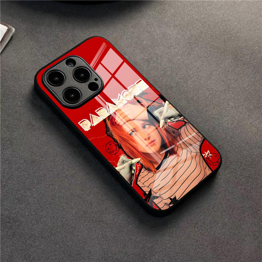 COOL Paramore Phone Case For 17 Pro Max IPhone 16 Pro 14 12 11 13 Mini X XR XS 15 Plus SE Glass Cover