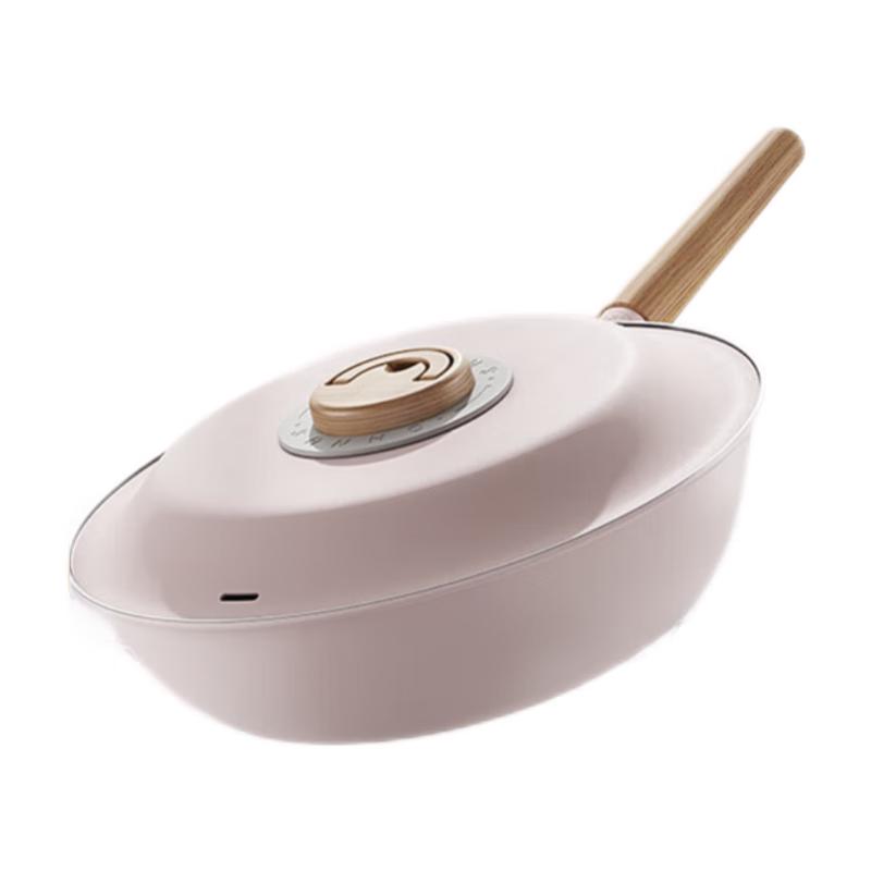 Sanhe Micro-nano Non-stick 304 Stainless Steel Wok Coating-Free Non-stick with Lid