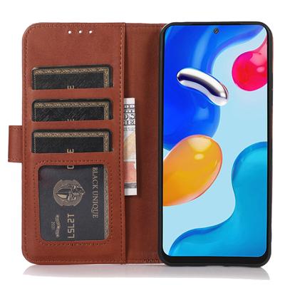 For Xiaomi Poco C75 4G/Redmi 14R 5G/14C 4G Case Cowhide Texture Leather Wallet Phone Cover with Stand