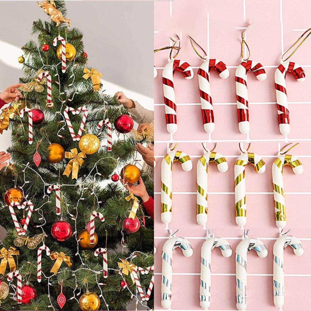 Hanging Decoration Holiday Decoration Candy Wand Christmas Pendant Decorative Crutch Candy Crutch