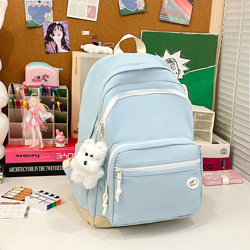 Girls Backpack For School With Slim Nylon Construction And Student Comfort Features