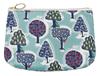 Quarter Report Moomin Basic Forest Cloud 15cm W X H X In (MOOMIN) Pouch, Scenery, Design, Approx. 10.5cm 4.5cm D, Cosmetics, Makeup, Travel, Women's
