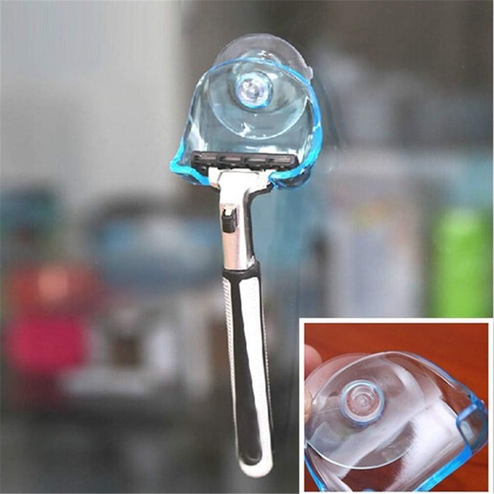 JJLFresheners Blue Suction Cup Hooks Removable Hook Razor Holder Transparent No Trace Wall Hanger Hooks