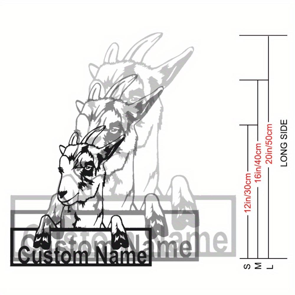 Metal Ram Wall Decor Personalized Modern Metal Sign Home Art