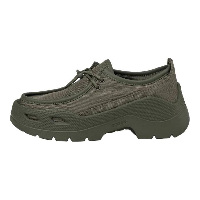 Crocs Gallery Shoe Tech Suede Low top Casual Shoes Unisex Olive Green 212837-3J5