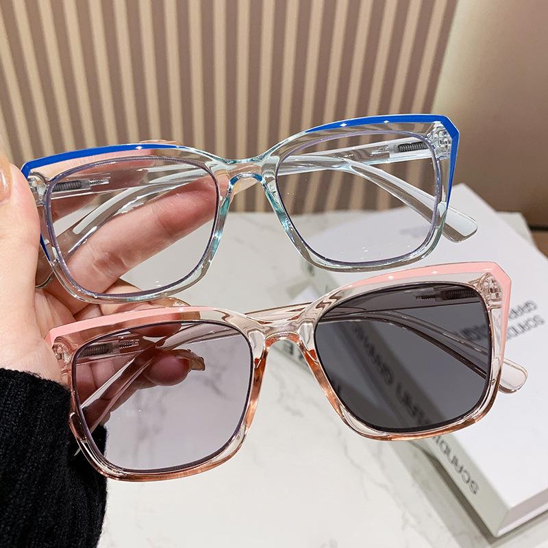 Multi Focus+photochromic Reading Glasses Anti Blue Light Glasses for Both Near and Far Use More Suitable for Women Glasses