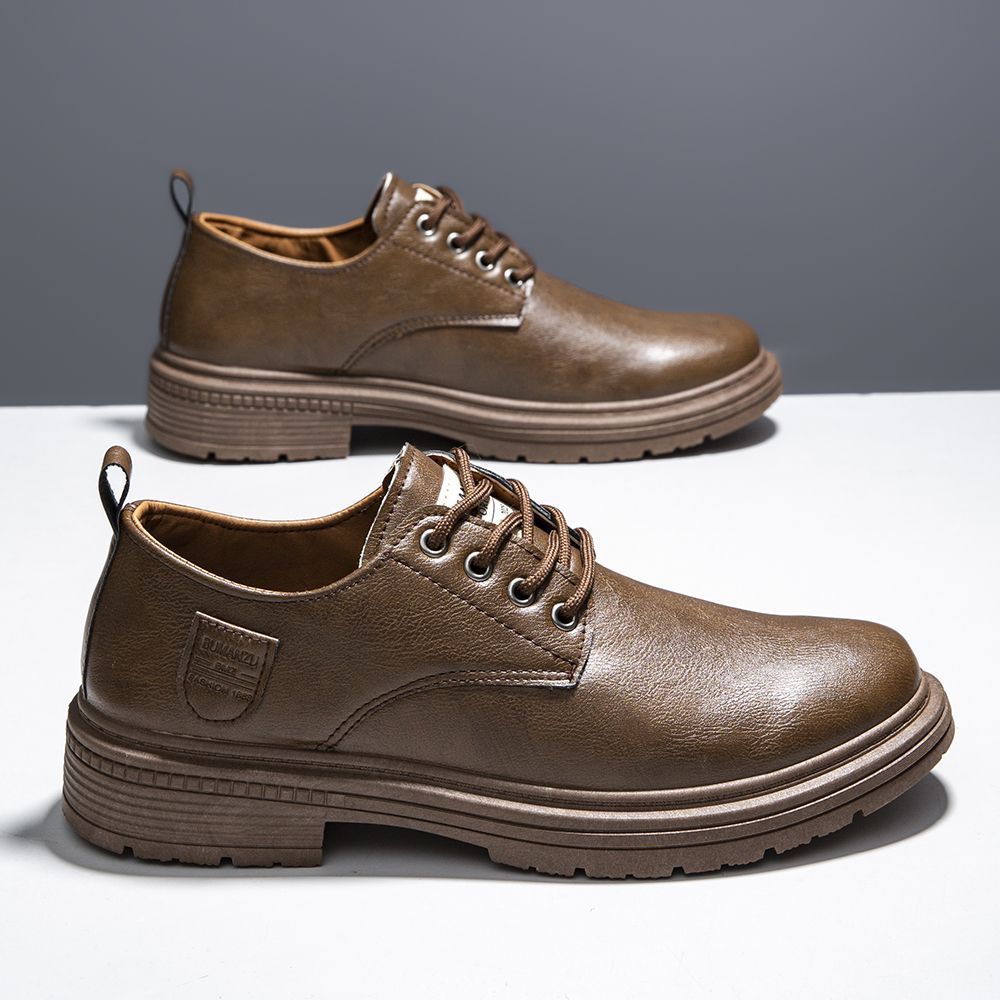 

Men s shoes new men s British business casual comfortable breathable commuter soft-soled men s leather shoes 44