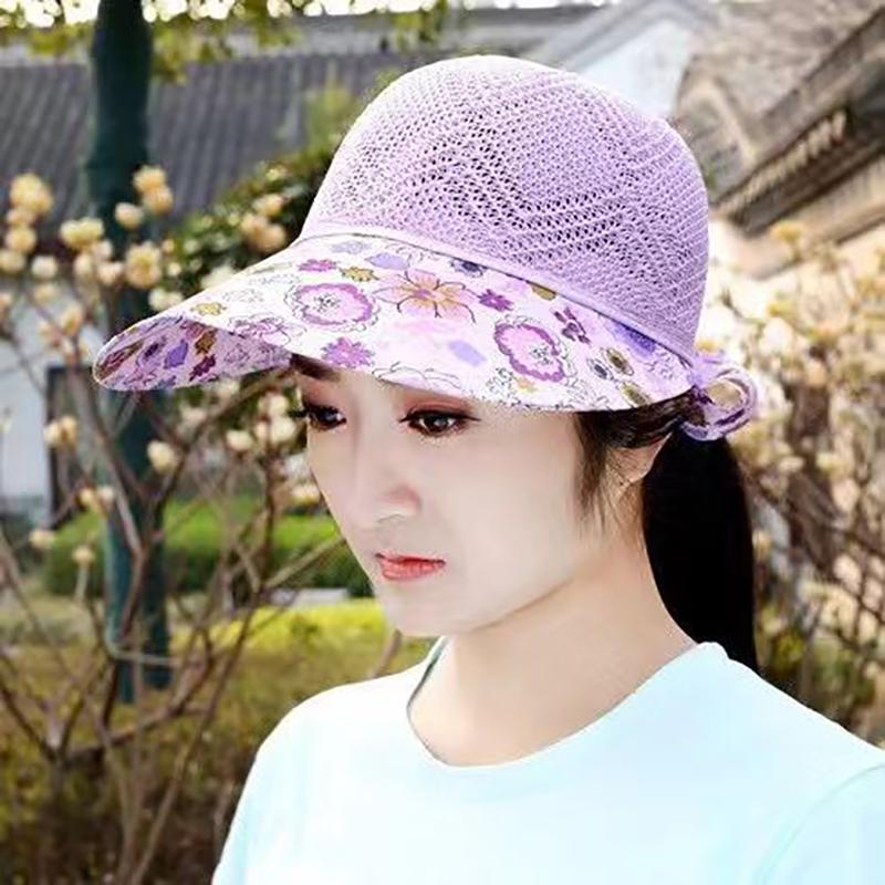Sun Hat Summer Shade For Women Foldable Sun Protection Beach Large Brimmed Hat Uv Protection Cycling Cap