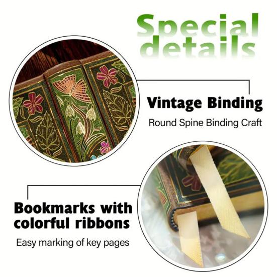 Whispering Blooms Vintage Notebook Creative Writing Journal Floral Design Writing Pad A5 Inspirational Diary for Students Writers