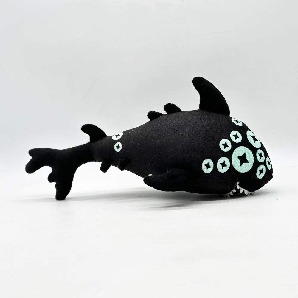 Eyefestation Pressure Plush, Soft Shark Stuffed Animal, Cute Plushie Mascot Toy Gift for Game Fans
