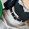 Fashion Jeans Decor Suede Belt Width Silver Square Buckle Pu Waistbands Fashion Korean Style Trouser Decoration Dress Decoration