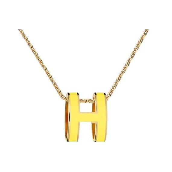 

Hermes Pop H Series Pendant Necklace Women necklace Yellow Gold H147991F-1R Box+Shopping Bag