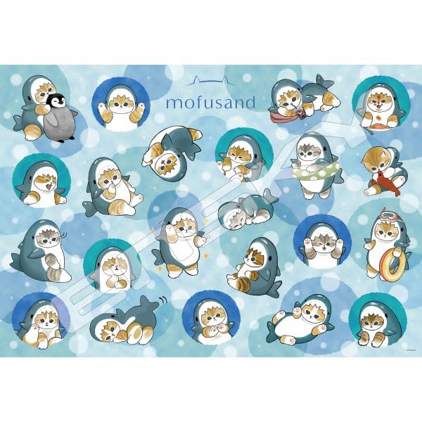 mofusand Акула Нян Наборы 1000 деталей Пазл (1000T-531)