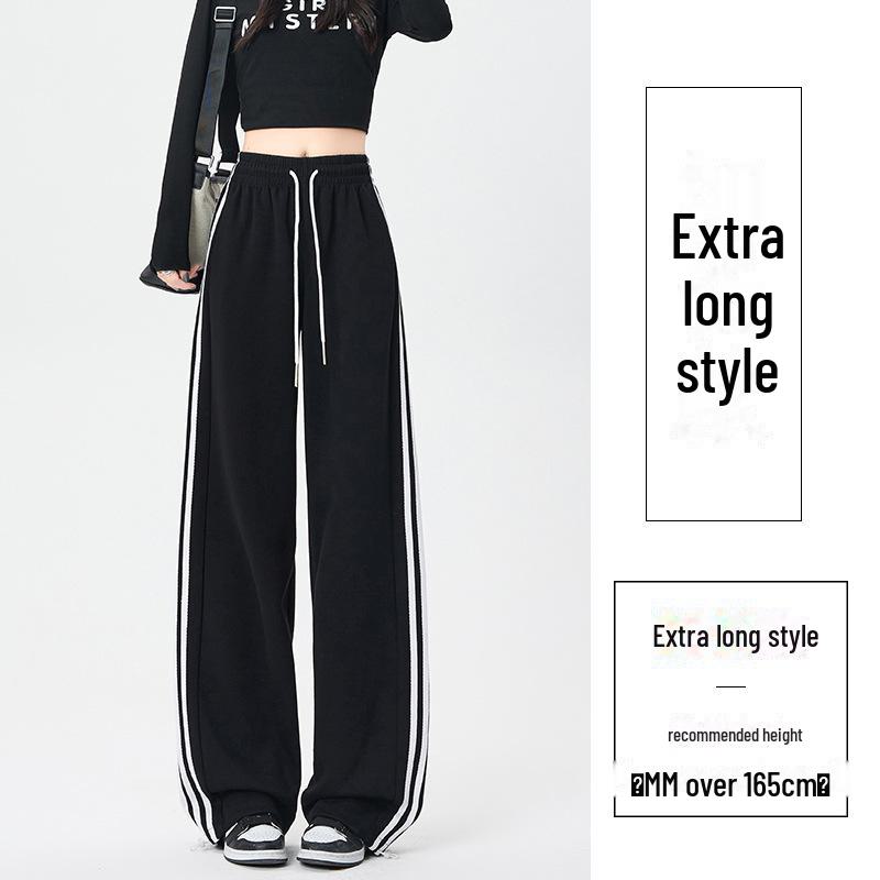 

Темно-сині спортивні штани широкого крою з трьома смужками та манжетами на шнурках у ретро-стилі M