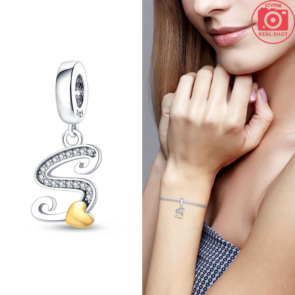 26-Letter Charm Pendant Copper Colors For Charms Copper Colors Original Bracelet For Jewelry Making