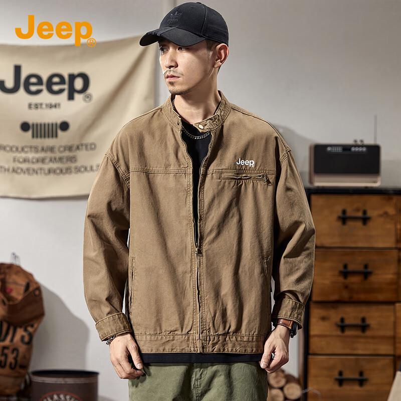 Jeep Men's Loose Fit Workwear Denim Jacket