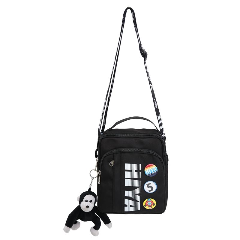 Pánská malá taška s potiskem písmen, taška přes rameno, dámská sportovní crossbody taška