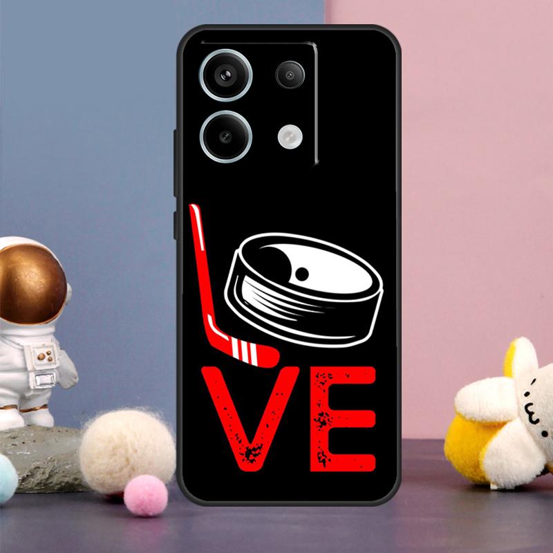 Ice Hockey Player Case For Xiaomi Redmi Note 14 9 10 11 12 13 15 Pro Plus Redmi 15 15C 10C 12C 13C 14C Cover