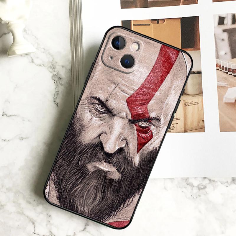 God Of War Funda For iPhone 15 16 13 12 Mini 11 14 Pro Max 7 8 Plus X XR XS Max Phone Case