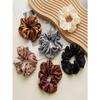 12pcs Multiple Mixed Color Outfits for Women Fashionable and Bright Satin Large Intestine Hair Rings High Elasticity Comfortable