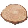 Natural Wood   Unfinished Wood Circles Ornaments Irregular Wood   with Bark