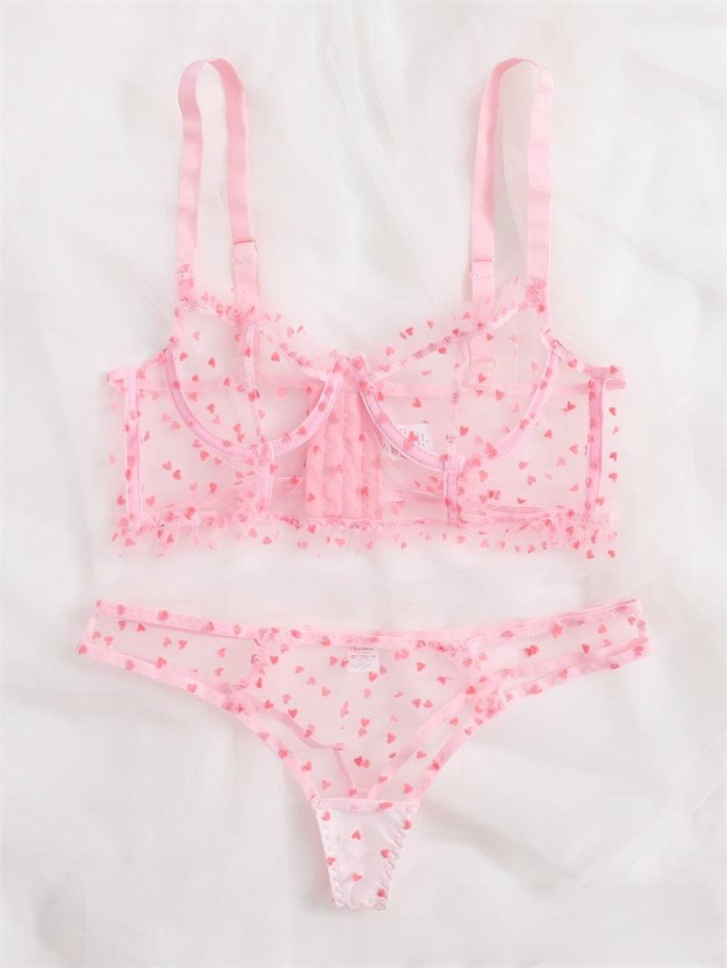 

Ultra-Thin Transparent One-Piece Bra and Brief Set