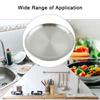 Tray Plate Dish Kitchen Replacement Silver Spare Parts Dinnerware Stainless Steel Accessories Breakfast Dining