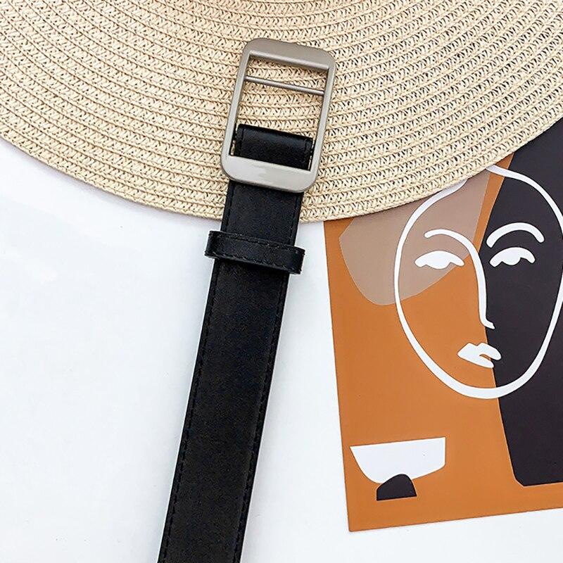 Unisex-Freie Größe PU-Ledergürtel für Damen ohne Lochschnalle Luxus-Designer-Jeans-Taillengürtel für Herren Mode Nicht porös Weicher Bund