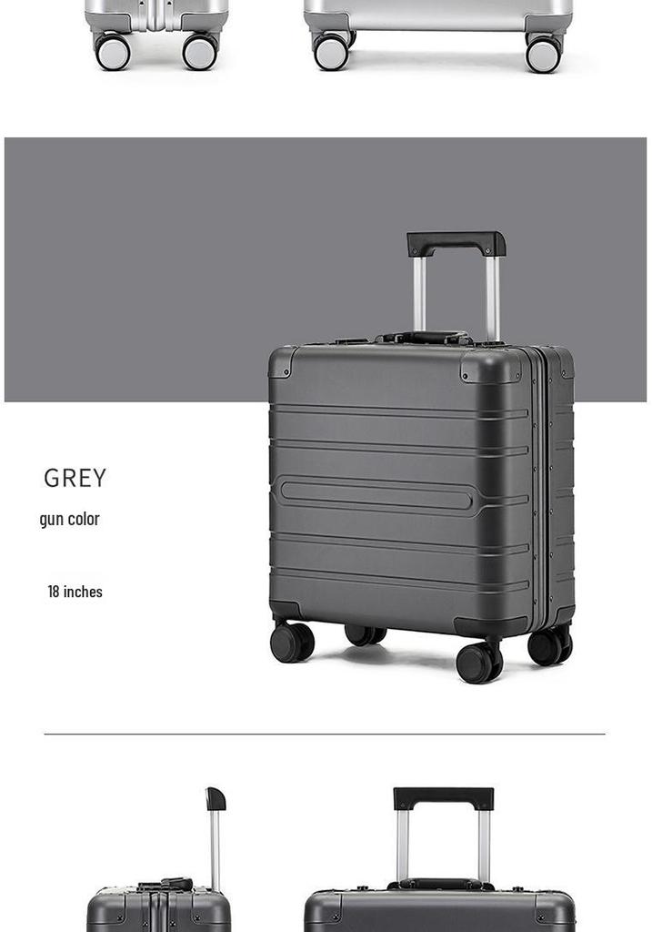 Aluminum Magnesium Alloy 18" Business Carry-on with Spinner Wheels