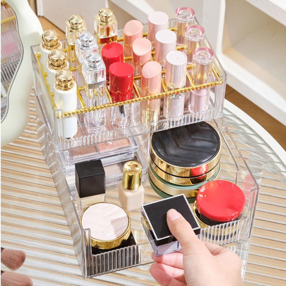 Detachable Lip Gloss Holder 18-Slot Make Up Organizer Durable Cosmetics Container  Home