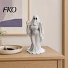 Niche Personality Statue Ghost Lady Ornament, Durable PLA 3D Printing Halloween Figure, Decor Figurine Full of Mystery Collectible, for Desktop