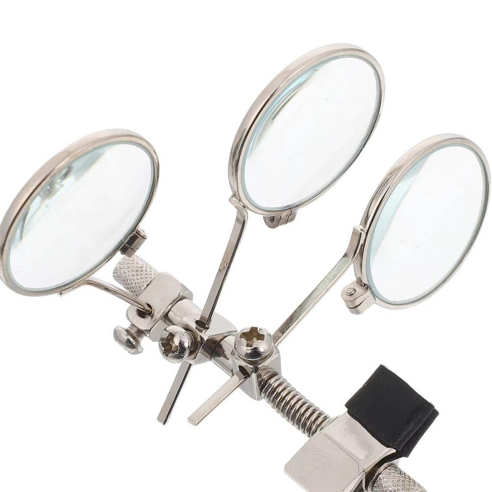 Clip-On Magnifying Glass Hands-Free Eyeglass Frame Magnifier Lens  Jewelry Crafting