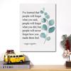 Inspirational Canvas Wall Art Motivational I've Learned That People Will Never Forget How You Made Them Feel Quote Canvas Print Positive Painting