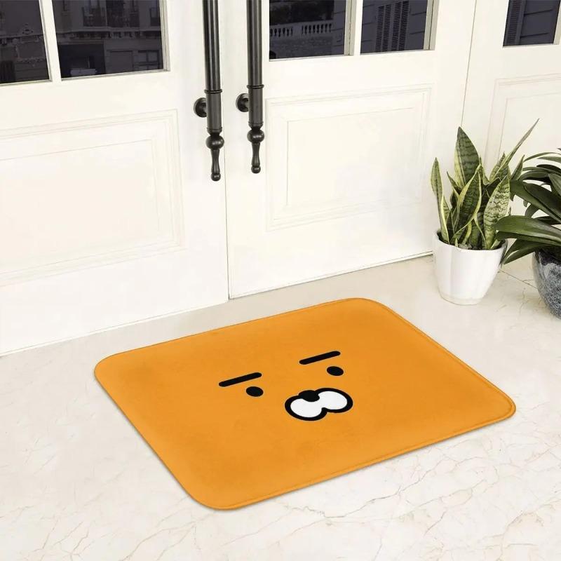 Disney Kakao Ryan Cartoon Door Mat Kitchen Bedroom Bath Living Room Balcony Entrance Carpet Non-slip Cute Home Decor Rug