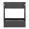 Household MultiFunctional Folding Magnet Refrigerator Rack Hanging Storage Rack (Black)
