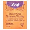 Yogi Tea Turmeric Vitality Honey Chai Tea Bags, 16 Count, 32g (1.12oz)