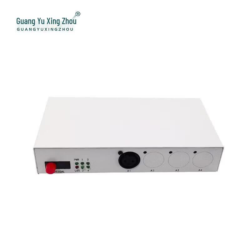 GY-KN100 1-Channel Balanced XLR Audio Fiber Optic Extender Pair