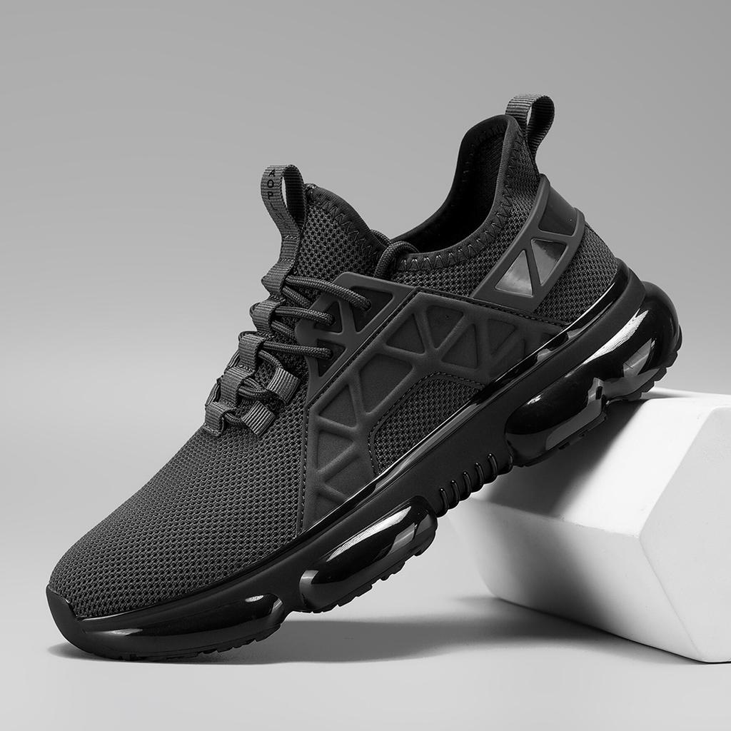 Men's Sports Running Jogging Shoes Casual Sneakers Outdoor Breathable Mesh Shoes For Men Light Shock-absorption Plus Size Tennis