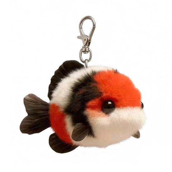 

Lucky Fish Keychain Plush Carp Keyring for Bookbag Purse Cute Good Luck Charm Gift for Bestie Friends Couples Fish