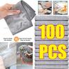 Steel Wire Cleaning Cloths Double Layer Metal Silver Wire Dishwashing Towels Kitchen Pot Pan Dish Non Stick Oil Rags Cloth