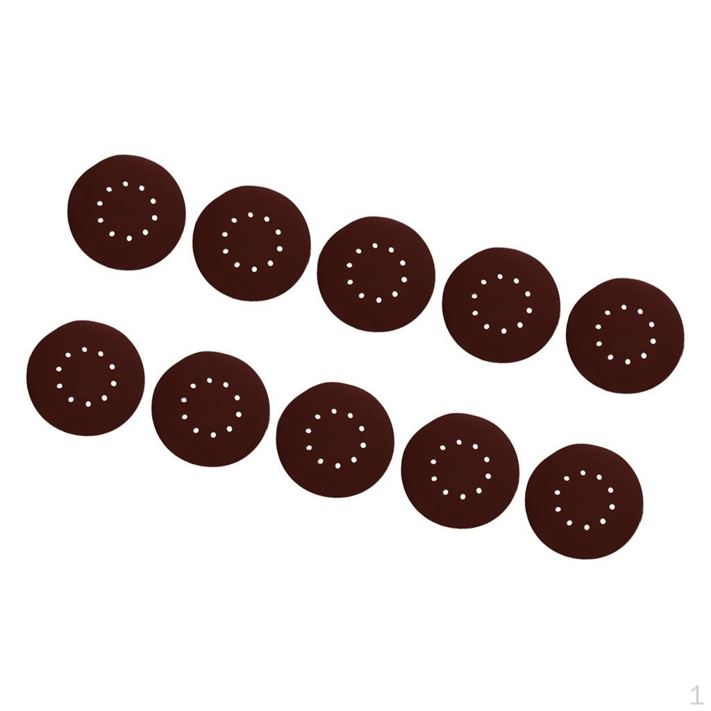 

10 Pcs Flocking paper Sheet Disc Wheel Wood Working Polish 320#