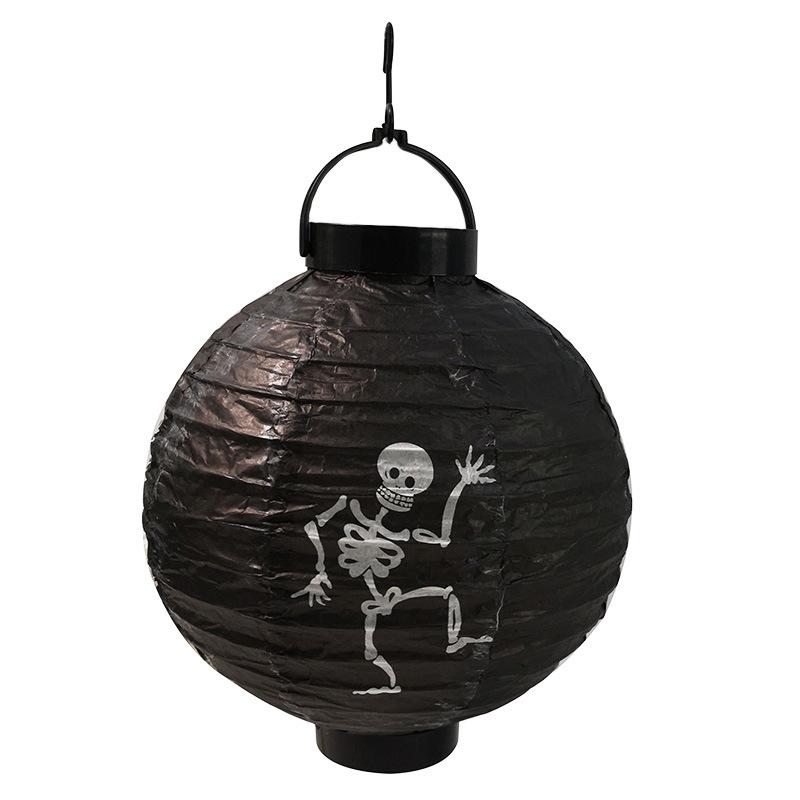 Halloween LED Pumpkin Paper Lanterns - Decor for Haunted Houses, Bars, and KTVs
