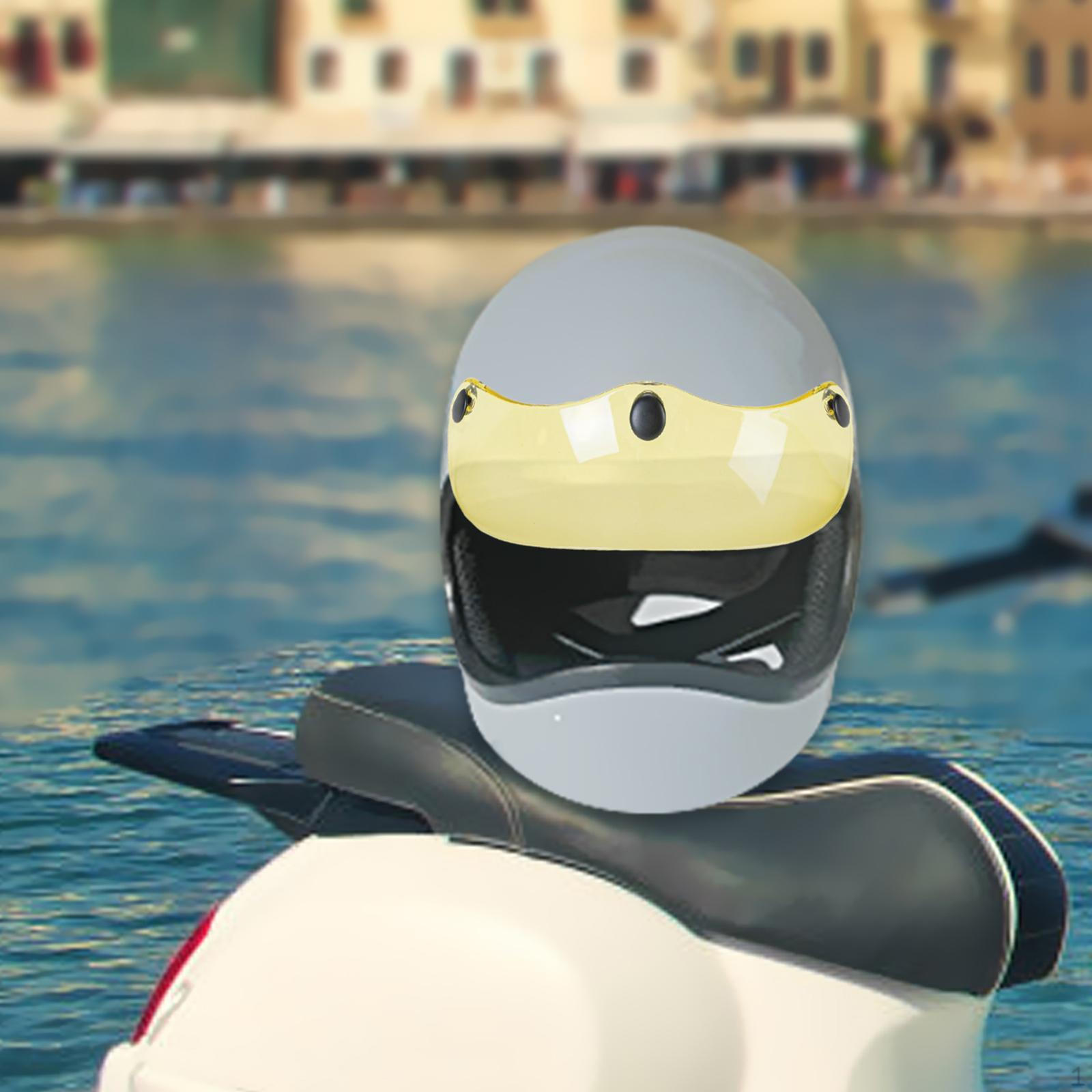 

Козырек для шлема с 3 кнопками для защиты от солнца на шлемах 3/4 Transparent Yellow