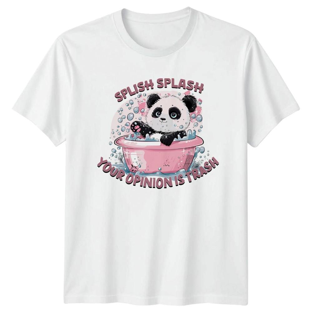Splish Splash Your Opinion Is TShirt Panda Sarcastic Humor Humor Animals S